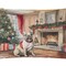 Edge Collections - 12" X 16" - Multicolor - Throw Christmas Pillow on Waiting French Bulldog 1355 - 1 Piece